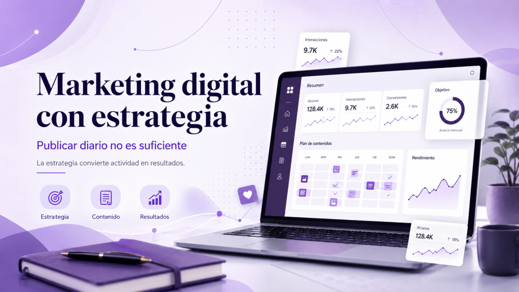 Marketing digital con estrategia: publicar diario no es suficiente