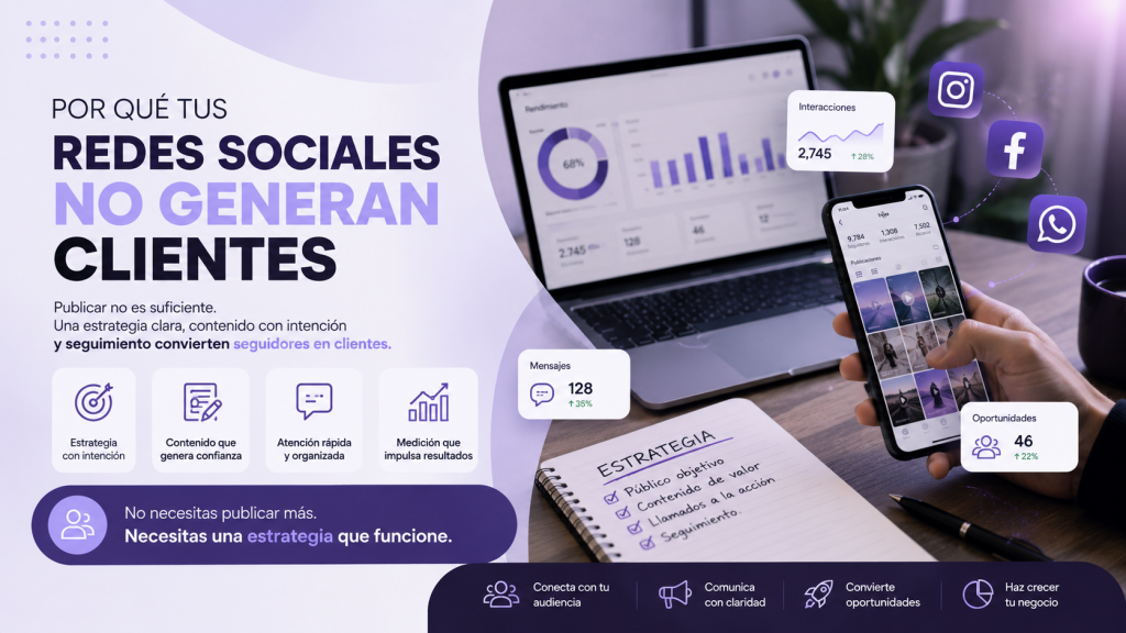 Por qué tus redes sociales no generan clientes
