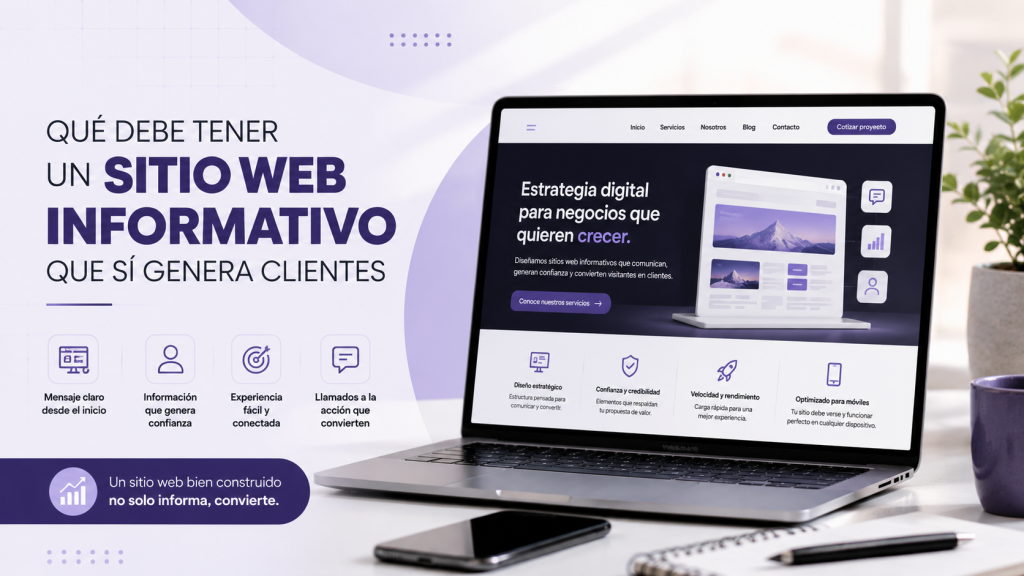 Qué debe tener un sitio web informativo que sí genera clientes